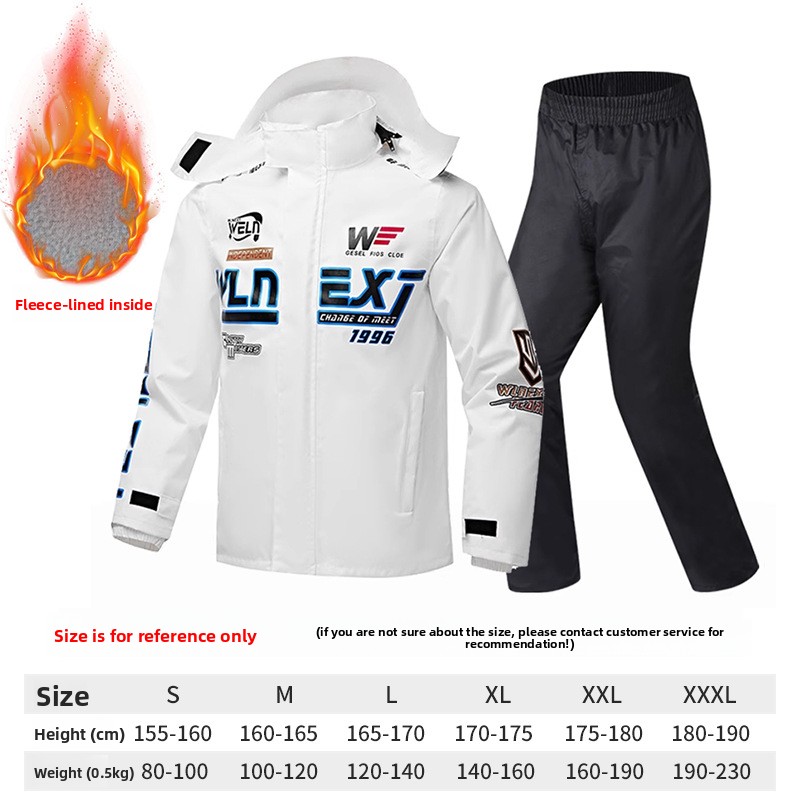 Jas Hujan Sepeda Motor Pria Ba - Motorcycle Gear White ulasan dan harga