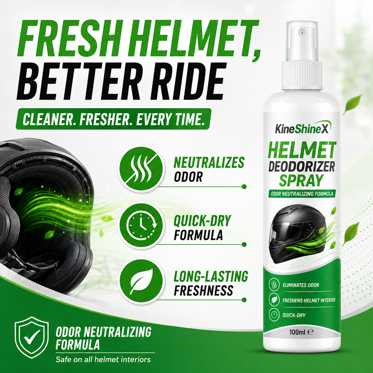 Semprotan Penghilang Bau Helm  - Motorcycle Gear Hanger ulasan dan harga