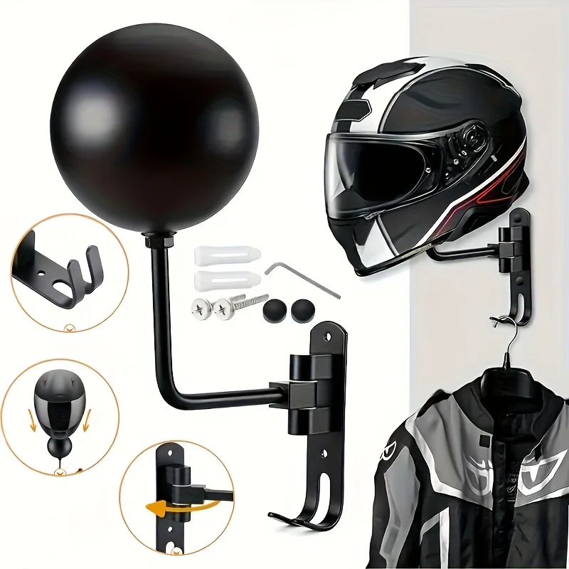180 °   Penyangga Helm Motor P - Motorcycle Gear Hanger ulasan dan harga