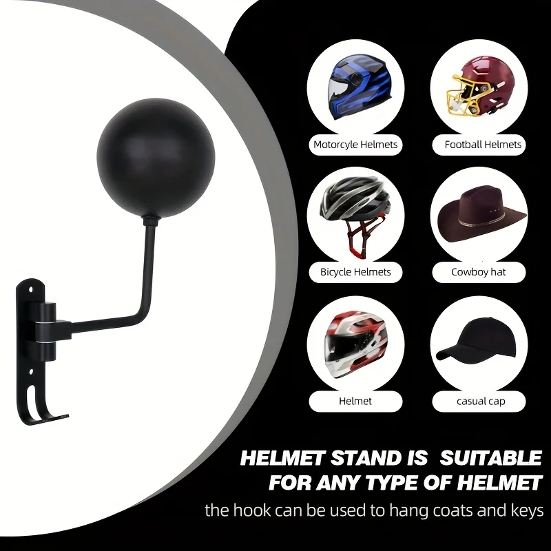 180 °   Penyangga Helm Motor P - Motorcycle Gear Hanger ulasan dan harga