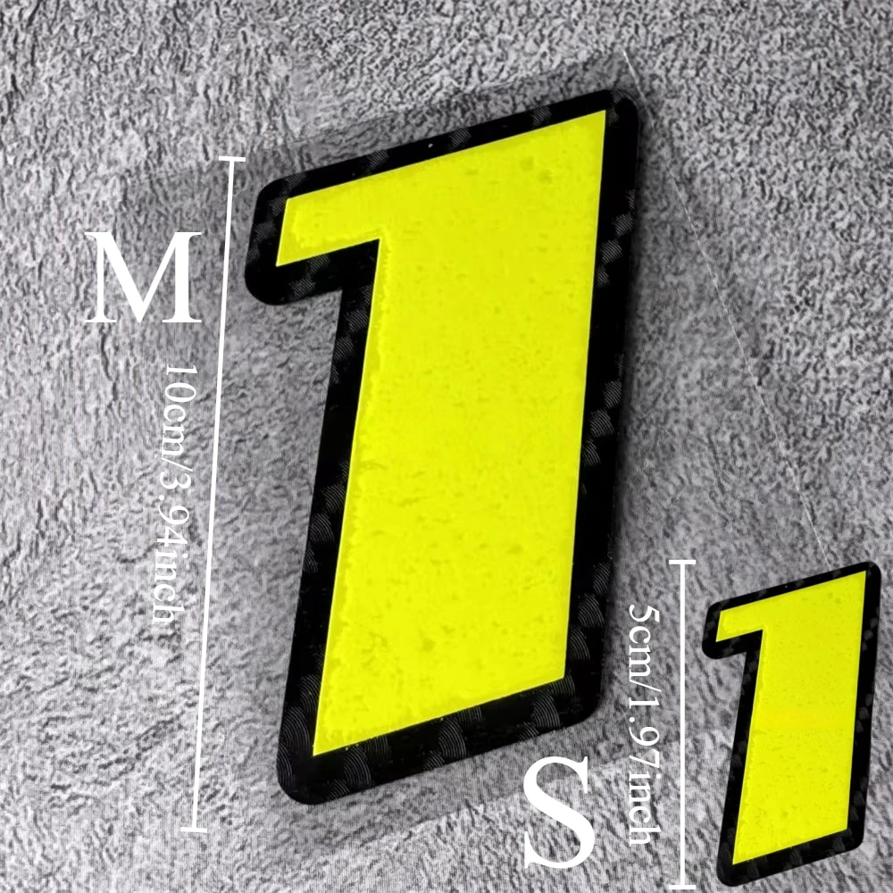 2 Buah/Set Stiker Vinil Nomor  - Motorcycle Gear Yellow ulasan dan harga
