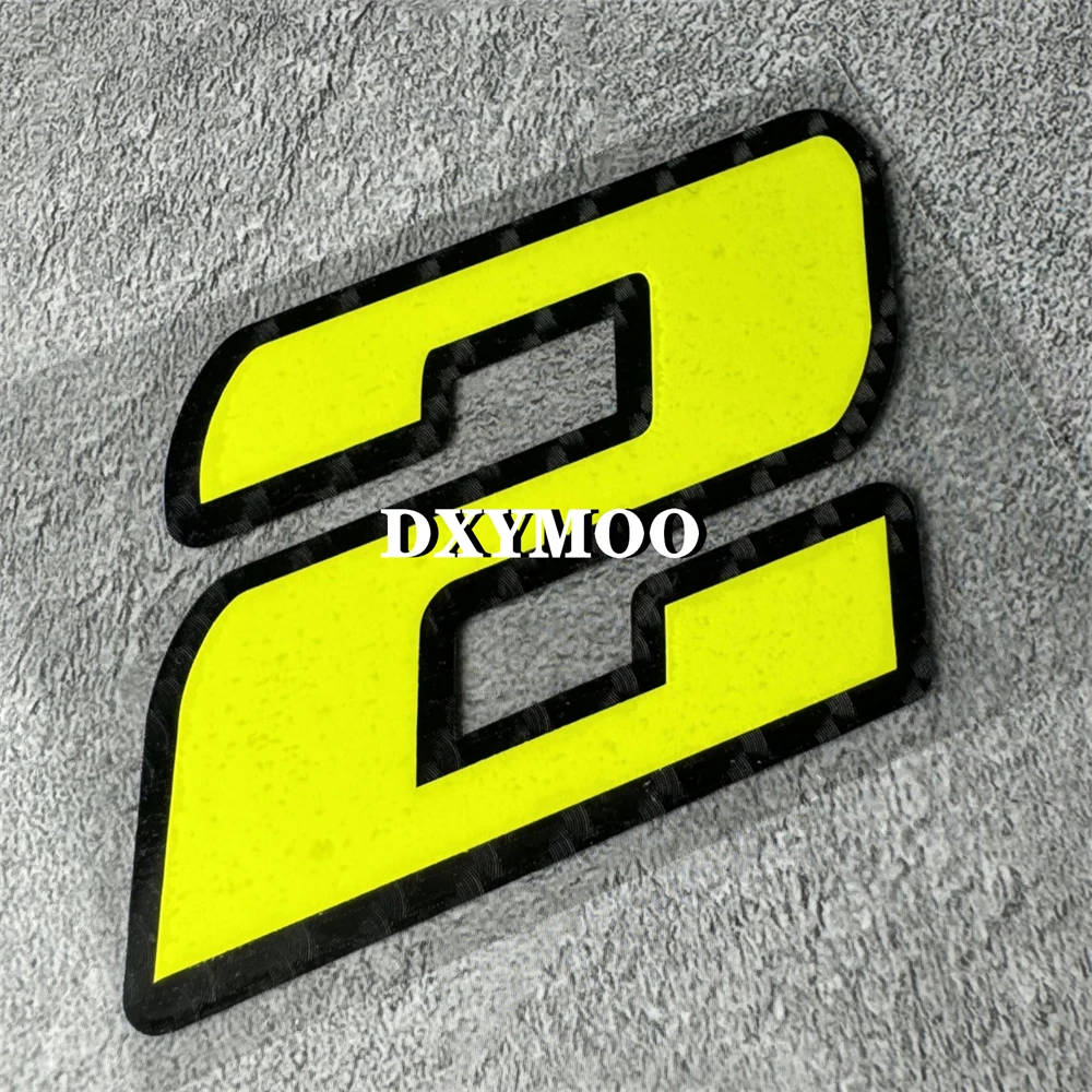 2 Buah/Set Stiker Vinil Nomor  - Motorcycle Gear Yellow ulasan dan harga