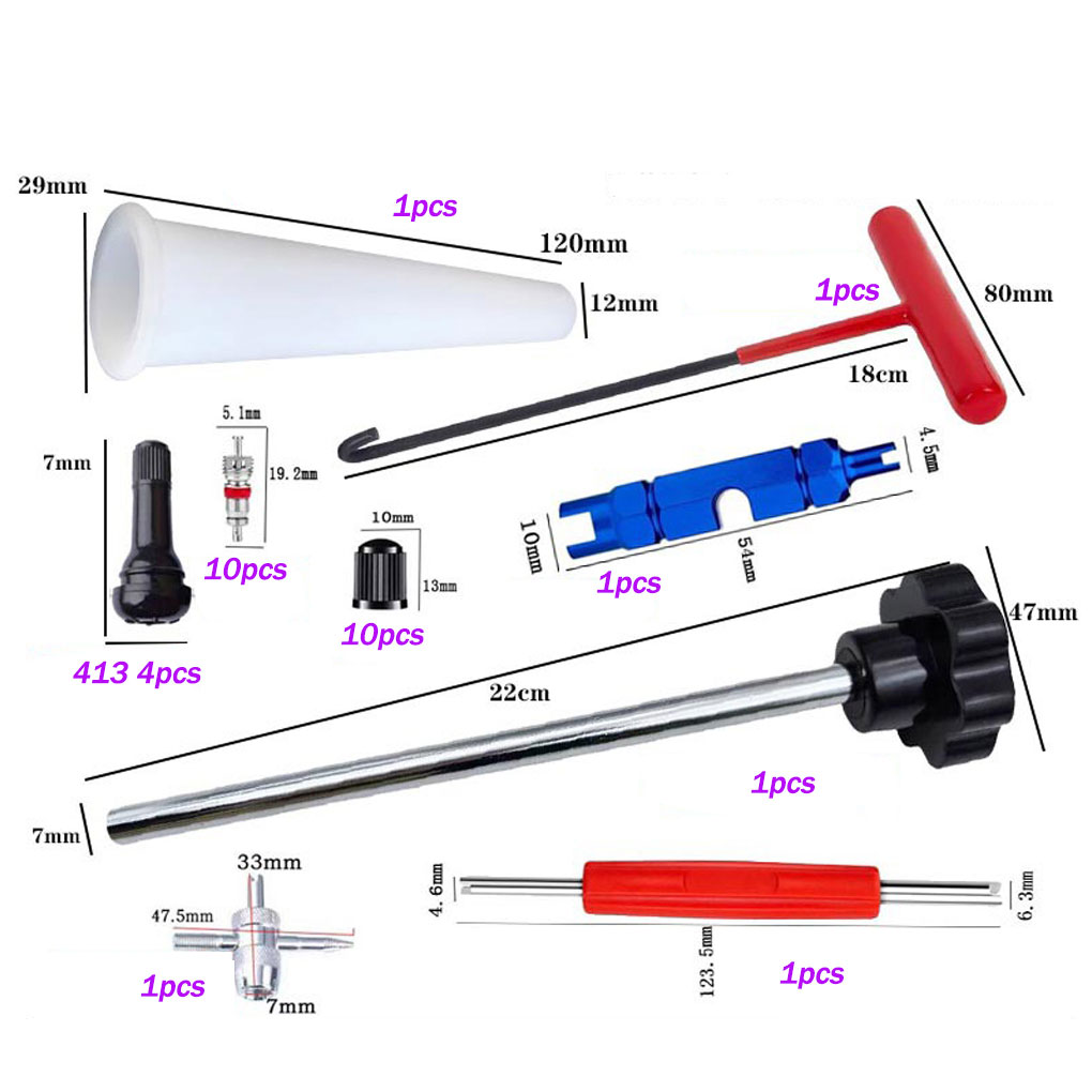 Kit peralatan katup ban pengga - Motorcycle Gear Jammer ulasan dan harga