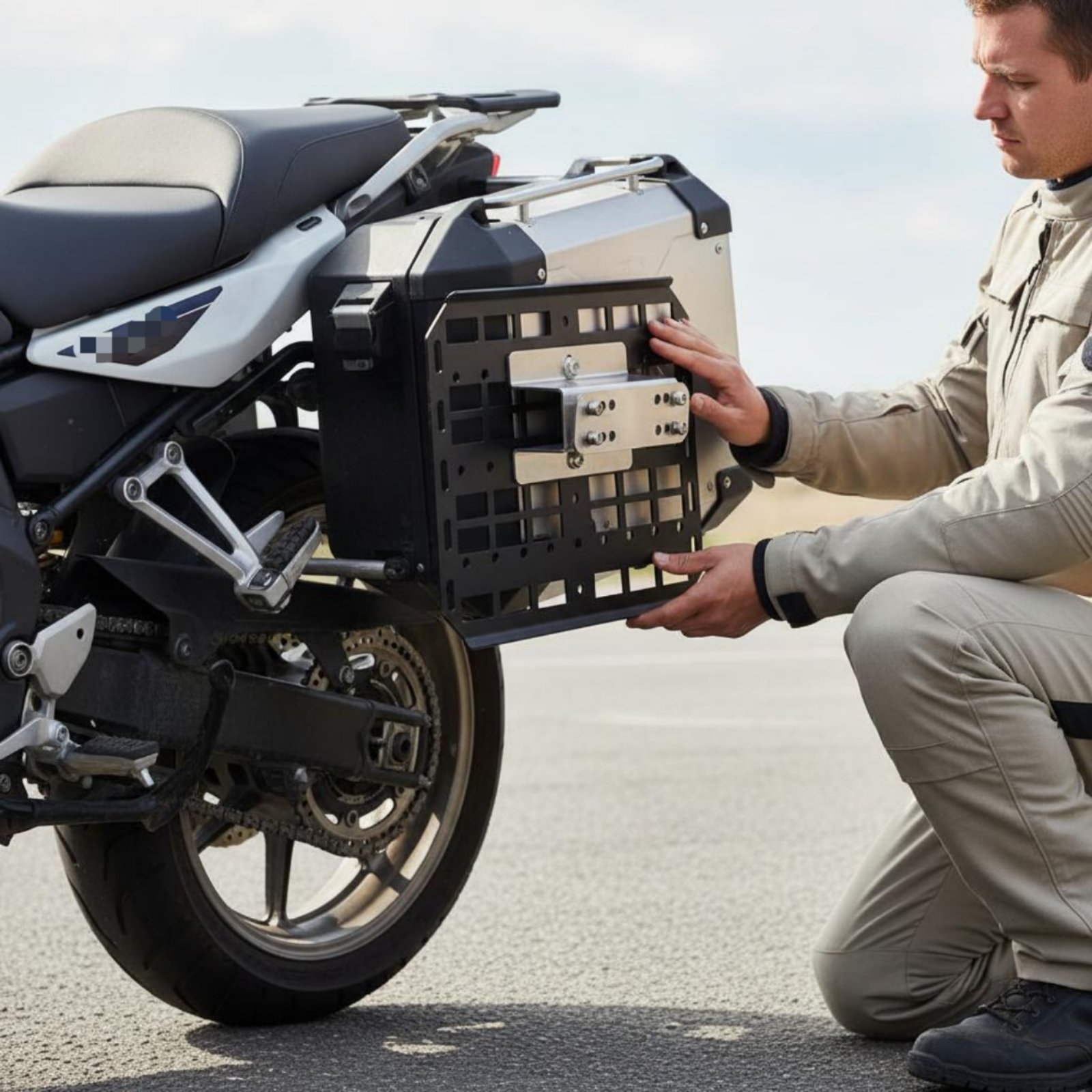 Rak Penyangga Tas Samping Moto - Motorcycle Gear Hanger ulasan dan harga