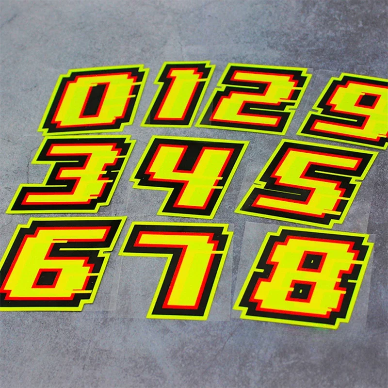 0123456789 stiker sepeda motor - Motorcycle Gear Yellow ulasan dan harga