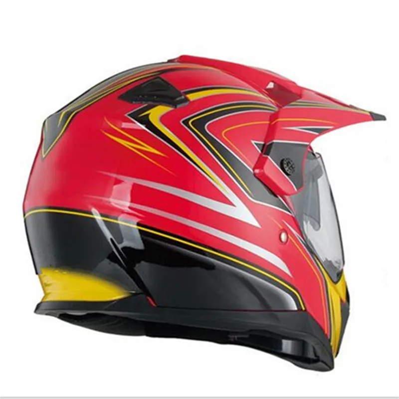 Helm Motocross Merah Kuning Ak - Motorcycle Gear Yellow ulasan dan harga