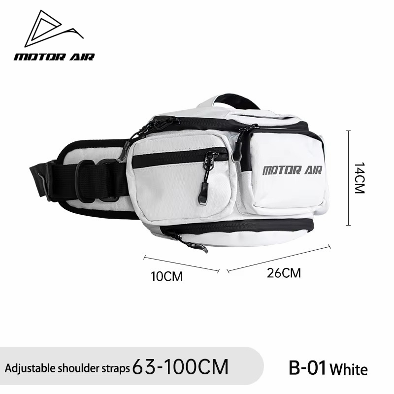 Tas Pinggang Sepeda Motor Moto - Motorcycle Gear White ulasan dan harga